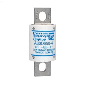 MERSEN FERRAZ A30QS90-4 Semiconductor Fuse, High Speed, 300V, 90A, aR Class | CH4ULE