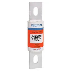 MERSEN FERRAZ A4BQ450 Time Delay Fuse, 600V, 450A, Class L | CH4UQP