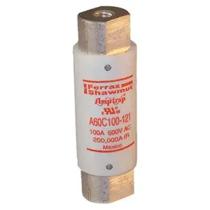 MERSEN FERRAZ A60C100-121 Capacitor Fuse, 600V, 100A | CH4VCX A60C15-121