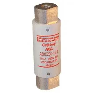 MERSEN FERRAZ A60C200-121 Capacitor Fuse, 600V, 200A | CH4VDH A60C35-121