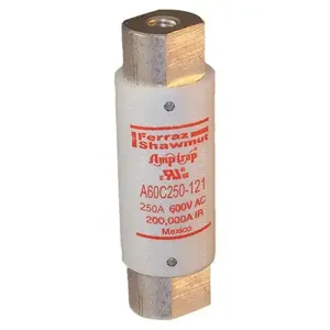 MERSEN FERRAZ A60C250-121 Capacitor Fuse, 600V, 250A | CH4VDN A60C50-121