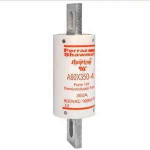 MERSEN FERRAZ A60X350-4 Semiconductor Fuse, High Speed, 600V, 350A, aR Class, Type 4 | CH4VHB