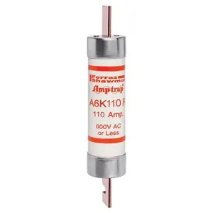 MERSEN FERRAZ A6K110R Fuse, Fast Acting, 600V, 110A, Class RK1 | CH4VKQ