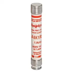 MERSEN FERRAZ A6K1R Fuse, Fast Acting, 600V, 1A, Class RK1 | CH4VKU