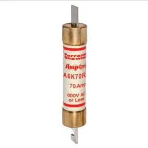 MERSEN FERRAZ A6K70R Fuse, 600VAC, 70A, 1 Pole | AG8LNX