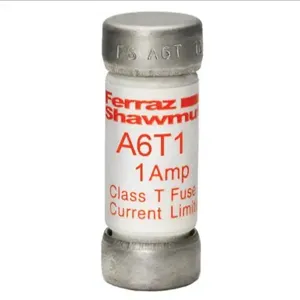 MERSEN FERRAZ A6T1 Fuse, Fast Acting, 600V, 1A, Class T, 1 Pole | AG8LPA