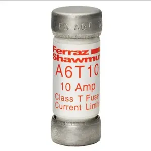 MERSEN FERRAZ A6T10 Fuse, Fast Acting, 600V, 10A, Class T, 1 Pole | AG8LPB