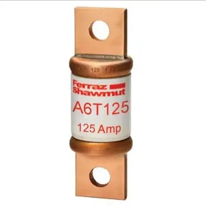 MERSEN FERRAZ A6T125 Fuse, Fast Acting, 600V, 125A, Class T, 1 Pole | AG8LPD