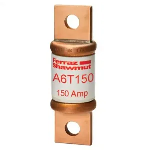 MERSEN FERRAZ A6T150 Fuse, Fast Acting, 600V, 150A, Class T, 1 Pole | AG8LPF