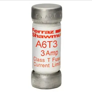 MERSEN FERRAZ A6T3 Fuse, Fast Acting, 600V, 3A, Class T, 1 Pole | AG8LPN