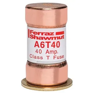 MERSEN FERRAZ A6T40-BPK Fuse, Fast Acting, 600V, 40A, Class T, Bulk | CH4VLF