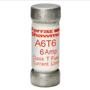 MERSEN FERRAZ A6T6 Fuse, Fast Acting, 600V, 6A, Class T, 1 Pole | AG8LPZ