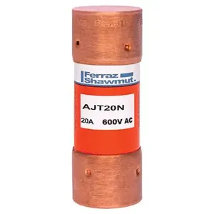 MERSEN FERRAZ AJT20N Time Delay Fuse, 600V, 20A, Class J | CH4WDB