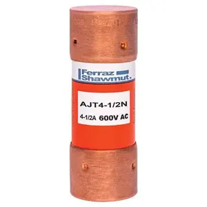 MERSEN FERRAZ AJT4-1/2N Time Delay Fuse, 600VAC, 4.5A, Class J | CH4WED