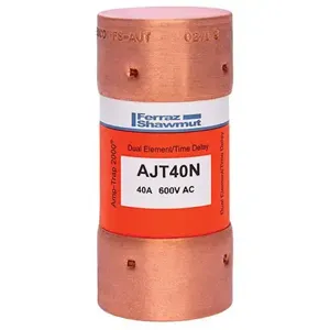 MERSEN FERRAZ AJT40N Time Delay Fuse, 600V, 40A, Class J | CH4WEC