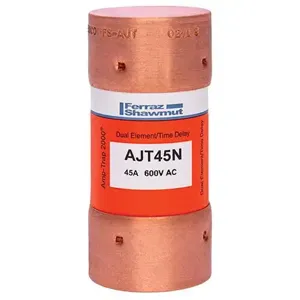 MERSEN FERRAZ AJT45N Time Delay Fuse, 600V, 45A, Class J | CH4WEG