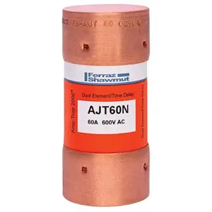 MERSEN FERRAZ AJT60N Time Delay Fuse, 600V, 60A, Class J | CH4WEQ