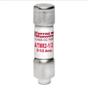 MERSEN FERRAZ ATMR2-1/2 Fuse, Fast Acting, 600V, 2.5A, Class CC, 1 Pole | AG8LXG