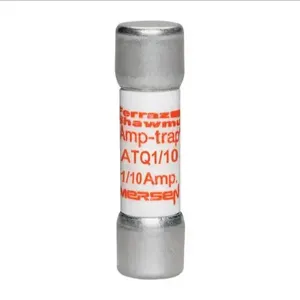 MERSEN FERRAZ ATQ1/10 Time Delay Midget Fuse, 500VAC, 0.1A, 1 Pole | AG8LXW