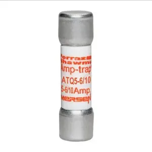 MERSEN FERRAZ ATQ5-6/10 Time Delay Midget Fuse, 500VAC, 5.6A, 1 Pole | AG8LZA