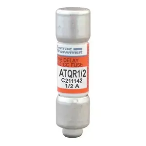 MERSEN FERRAZ ATQR1/2 Time Delay Fuse, 600VAC, 0.5A, 1 Pole | AG8LZH