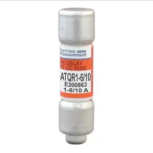 MERSEN FERRAZ ATQR1-6/10 Time Delay Fuse, 600V, 1.6A, Class CC, 1 Pole | AG8LZR