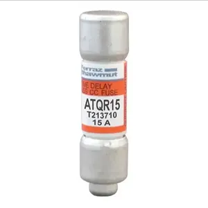 MERSEN FERRAZ ATQR15 Time Delay Fuse, 600V, 15A, Class CC | CH4WGM