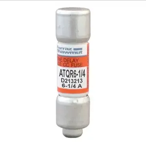 MERSEN FERRAZ ATQR6-1/4 Time Delay Fuse, 600V, 6.25A, Class CC, 1 Pole | AG8MAL