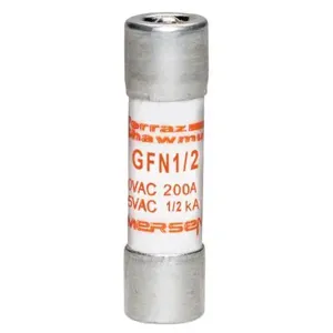 MERSEN FERRAZ GFN1/2 Time Delay Midget Fuse, 250V, 0.5A | CH4XVV