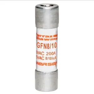 MERSEN FERRAZ GFN8/10 Time Delay Midget Fuse, 250VAC, 0.8A, 1 Pole | AG8NWC