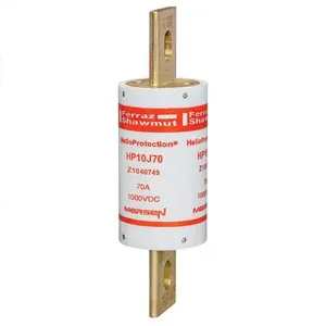 MERSEN FERRAZ HP10J70 Fuse, 1000 VDC, 70A, gPV Class | CH4YVP