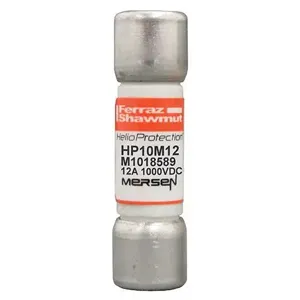 MERSEN FERRAZ HP10M12 Fuse, 1000 VDC, 12A, gPV Class | CH4YVX