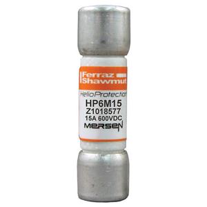 MERSEN FERRAZ HP6M15 Fuse, 600 VDC, 15A, gPV Class | CH4YZB