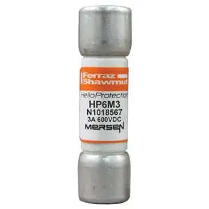 MERSEN FERRAZ HP6M3 Fuse, 600 VDC, 3A, gPV Class | CH4YZF DC10HEL12C8