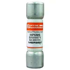 MERSEN FERRAZ HP6M6 Fuse, 600 VDC, 6A, gPV Class | CH4YZK