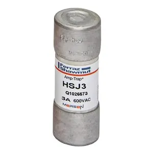 MERSEN FERRAZ HSJ3 Fuse, High Speed, Class J, 600V, 3A | CH4ZAB