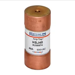 MERSEN FERRAZ HSJ40 Fuse, High Speed, Class J, 600V, 40A | CH4ZAG HSJ6