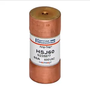 MERSEN FERRAZ HSJ60 Fuse, High Speed, Class J, 600V, 60A | CH4ZAP HSJ17-1/2