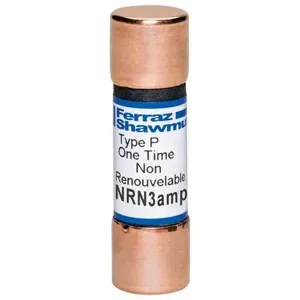 MERSEN FERRAZ NRN3 Canadian Fuse, 250V, 3A, Ferrule Mount | CH6ANJ