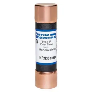 MERSEN FERRAZ NRN35BP Canadian Fuse, 250V, 35A, Ferrule Mount | CH6ANQ