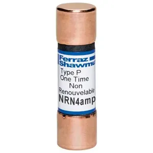 MERSEN FERRAZ NRN4 Canadian Fuse, 250V, 4A, Ferrule Mount | CH6ANR