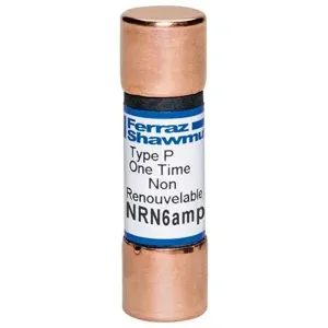 MERSEN FERRAZ NRN6 Canadian Fuse, 250V, 6A, Ferrule Mount | CH6APB