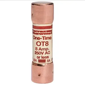 MERSEN FERRAZ OT8 Fuse, Fast Acting, 250VAC, 8A, 1 Pole | AG8TLB