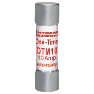 MERSEN FERRAZ OTM10 Fast Acting Midget Fuse, 250V, 10A, 1 Pole | AG8TLF