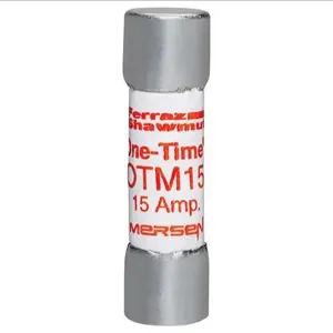 MERSEN FERRAZ OTM15 Fast Acting Midget Fuse, 250V, 15A, 1 Pole | AG8TLG