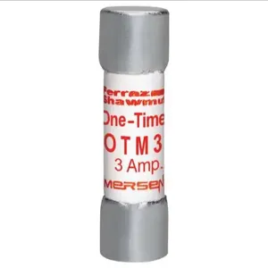 MERSEN FERRAZ OTM3 Fast Acting Midget Fuse, 250V, 3A, 1 Pole | AG8TLL