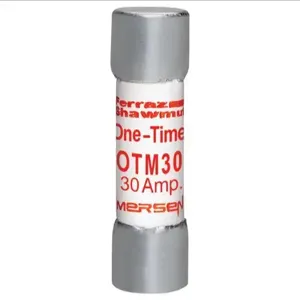 MERSEN FERRAZ OTM30 Fast Acting Midget Fuse, 250V, 30A, 1 Pole | AG8TLM