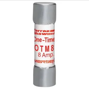 MERSEN FERRAZ OTM8 Fast Acting Midget Fuse, 250V, 8A, 1 Pole | AG8TLR