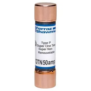 MERSEN FERRAZ OTN50 Fuse, Fast Acting, Class K5, 250V, 50A | CH6ARK