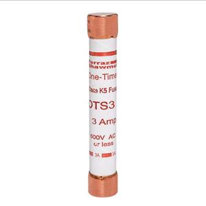 MERSEN FERRAZ OTS3 Fuse, Fast Acting, 600VAC, 3A, 1 Pole | AG8TMF